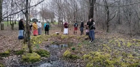 activité chamanique avec grand ours chaman