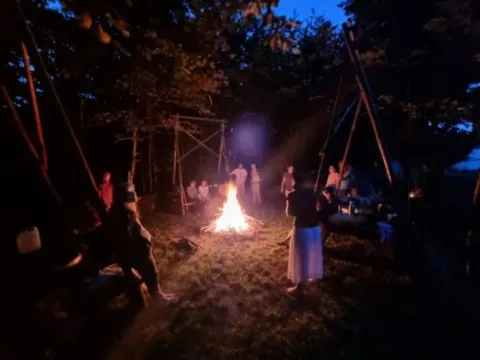 activité chamanique avec grand ours chaman